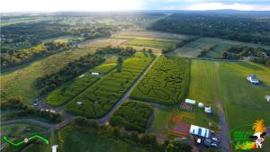 Aerial corn maze