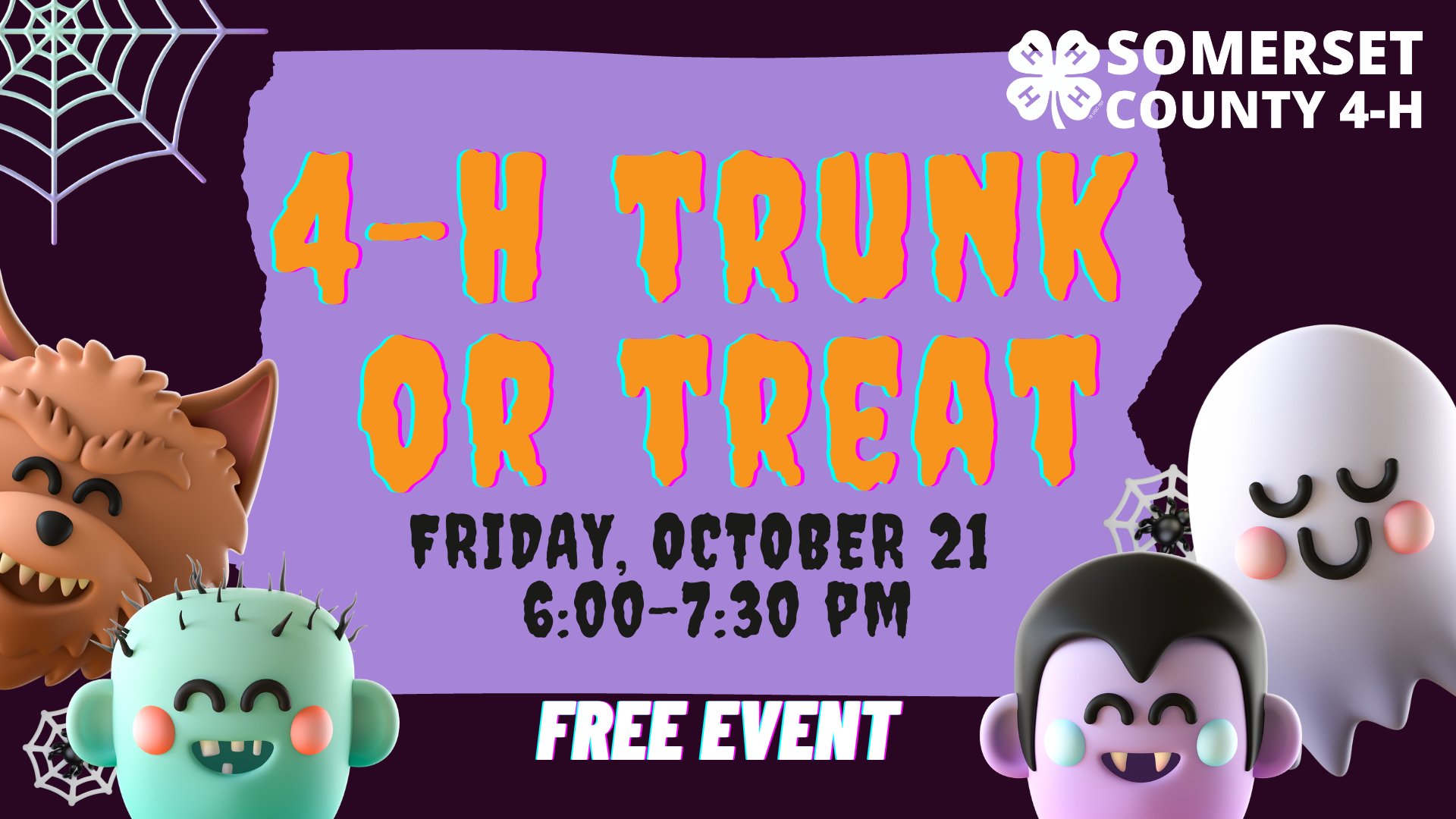 4H Trunk or Treat Visit Somerset County NJ